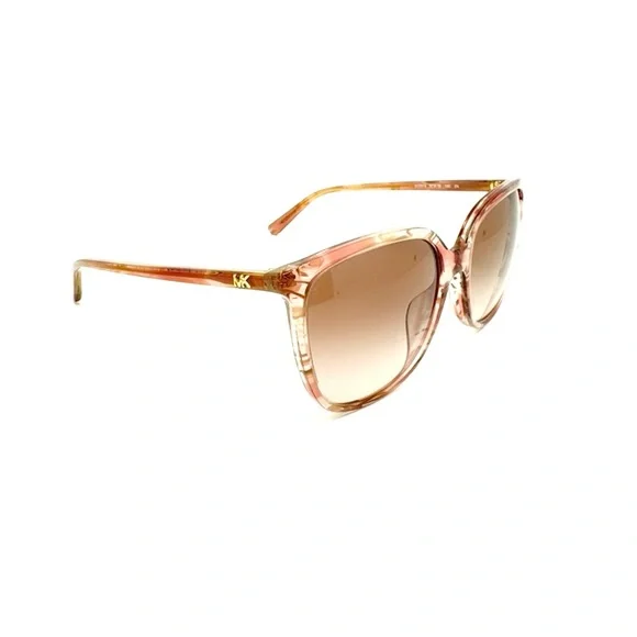 Michael Kors Pink and Brown Sunglasses with Oversized Frame Women Michael Kors Canary Islands L (55 - 17) with Brown lenses  main image 4